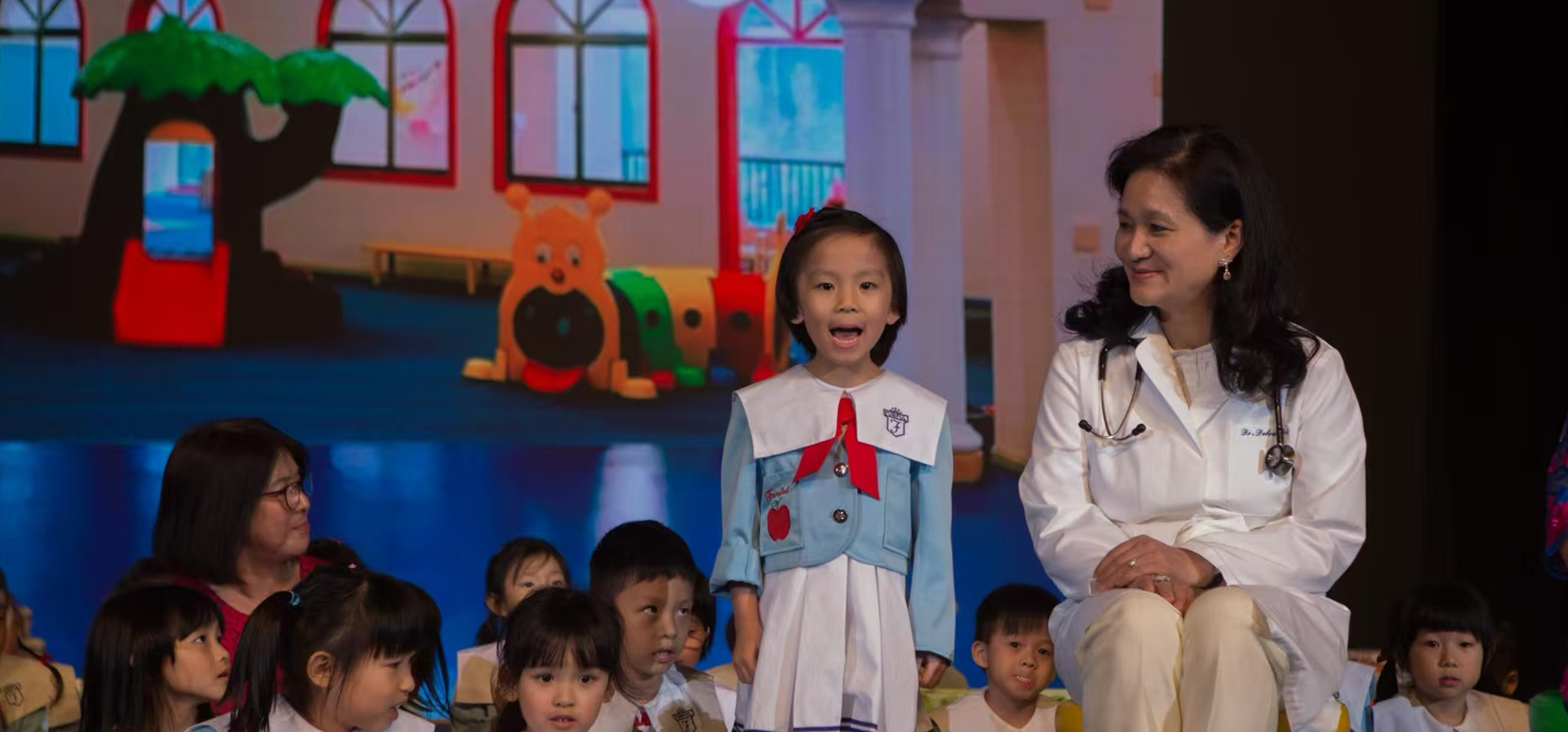 This is the banner for school life of Funful Kindergarten & Children's Corner.